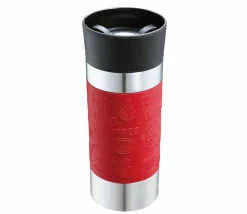 Cilio Isoliertrinkbecher 360ml rotschwarzsilberfarben