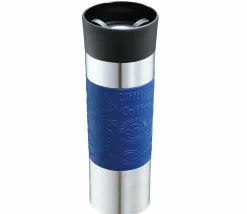 Cilio Isoliertrinkbecher 500ml blauschwarzsilberfarben