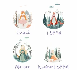 Cilio Kinderbesteck 4tlg. silberfarben