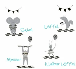 Cilio Kinderbesteck 4tlg. silberfarben