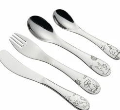 Cilio Kinderbesteck 4tlg. silberfarben