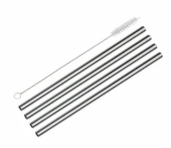 Cilio Trinkhalme silberfarben