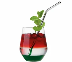 Cilio Trinkhalme silberfarben