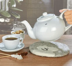 Cilio Untersetzer 21cm weißgrau