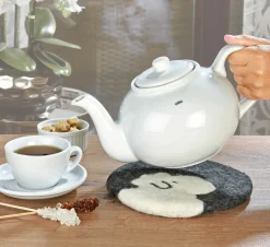 Cilio Untersetzer 21cm weißschwarz