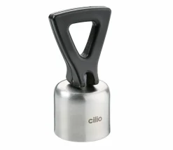 Cilio Weinverschluss silberfarbenschwarz