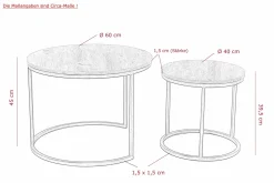 Couchtisch-Set beige