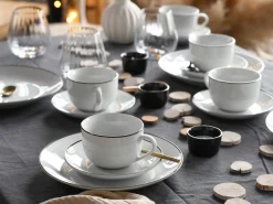 CreaTable Kaffeegeschirr 18tlg weiß
