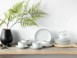 CreaTable Kaffeegeschirr 18tlg weiß