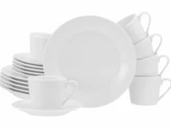 CreaTable Kaffeegeschirr 18tlg weiß