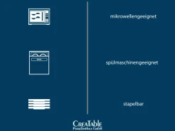 CreaTable Kombigeschirr 16tlg grün