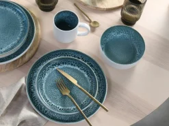 CreaTable Kombigeschirr 16tlg weißblau