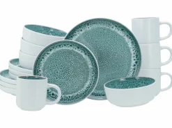 CreaTable Kombigeschirr 16tlg weißblau