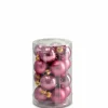 Decoris 16er Kugelbox 3,5cm pink