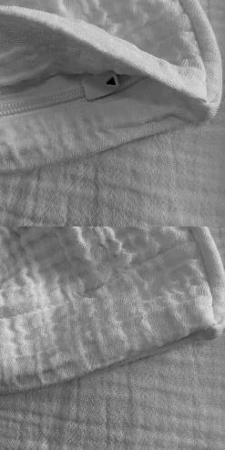 Dero Textil Musselin-Bettwäsche grau