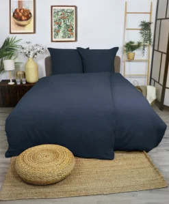 Dero Textil Musselin-Bettwäsche grau