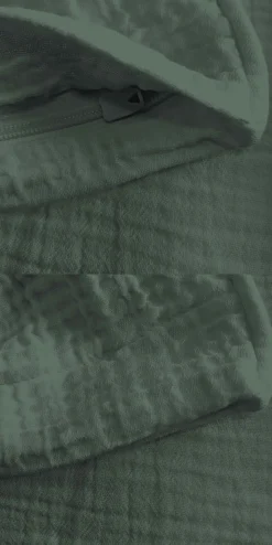 Dero Textil Musselin-Bettwäsche grün