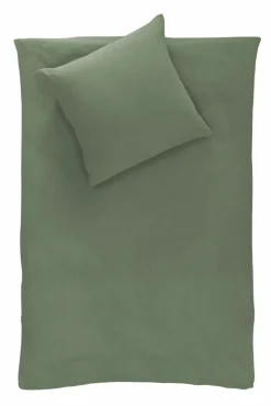 Dero Textil Musselin-Bettwäsche grün