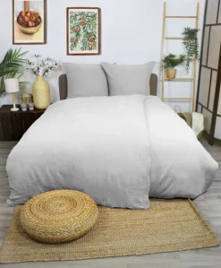 Dero Textil Musselin-Bettwäsche grau