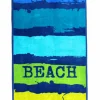 Dero Textil Strandtuch Painted Beach blaugrün