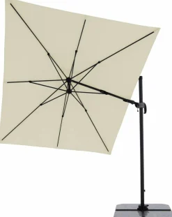 Doppler Pendelschirm schwarzweißgoldfarben