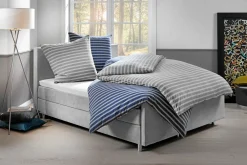 Dormisette Jersey-Melange-Bettwäsche grau