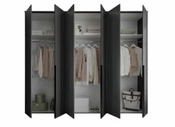 Drehtürenschrank 6-trg. grau