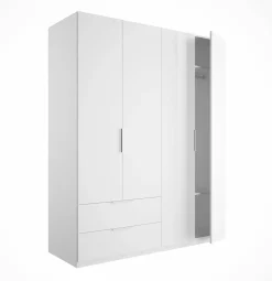 Drehtürenschrank weiß