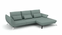 Eckgarnitur blaugrau