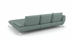 Eckgarnitur blaugrau