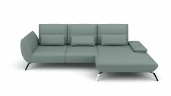 Eckgarnitur blaugrau