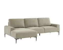 Eckgarnitur links braun