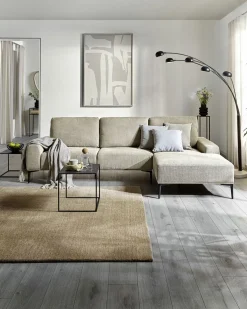 Eckgarnitur rechts braun