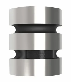 Eco-Light LED-Außen Wandleuchte 2flg silberfarben