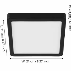 Eglo LED-Aufbauleuchte 1flg schwarz