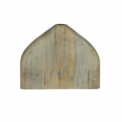 EGLO Living Holzvase 28cm grauweiß