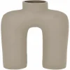 EGLO Living Metallvase 22,5cm beige