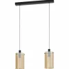 Eglo Pendelleuchte 2flg schwarzgoldfarben