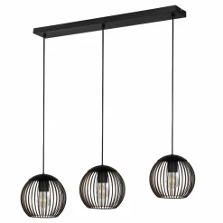 Eglo Pendelleuchte 3flg schwarz