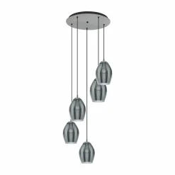 Eglo Pendelleuchte 5flg silberfarben