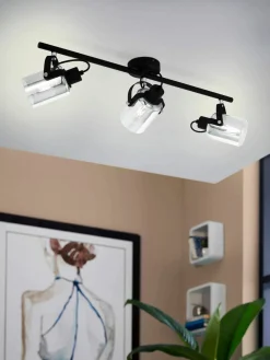 Eglo Spot 3flg schwarzsilberfarben