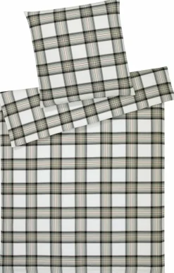 Elegante Flanell-Bettwäsche grün