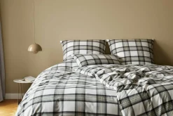 Elegante Flanell-Bettwäsche grün