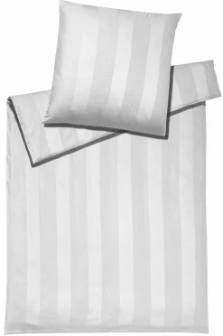 Elegante Jaquard-Bettwäsche weiß