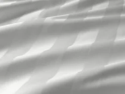 Elegante Mako-Satin-Bettwäsche weiß