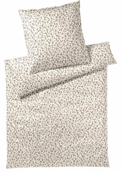 Elegante Mako-Satin-Bettwäsche braun