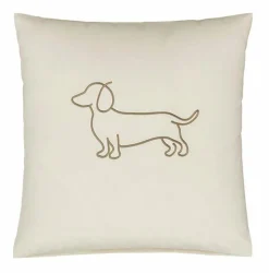 Elegante Mako-Satin-Kissenbezug beige