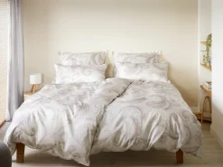 Elegante Satin-Bettwäsche beigeweiß