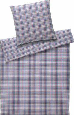 Elegante Seersucker-Bettwäsche pink