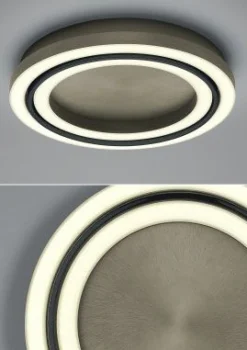 elements by BANKAMP LED-Deckenleuchte 2flg goldfarben